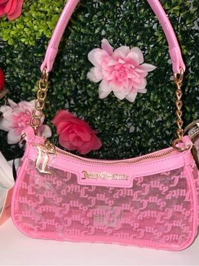 🩷🍒 Juicy couture pink transparent shoulder bag